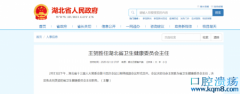 刘英姿被免去湖北省卫健委主任职务任命王贺胜为省卫生健康委员会主任